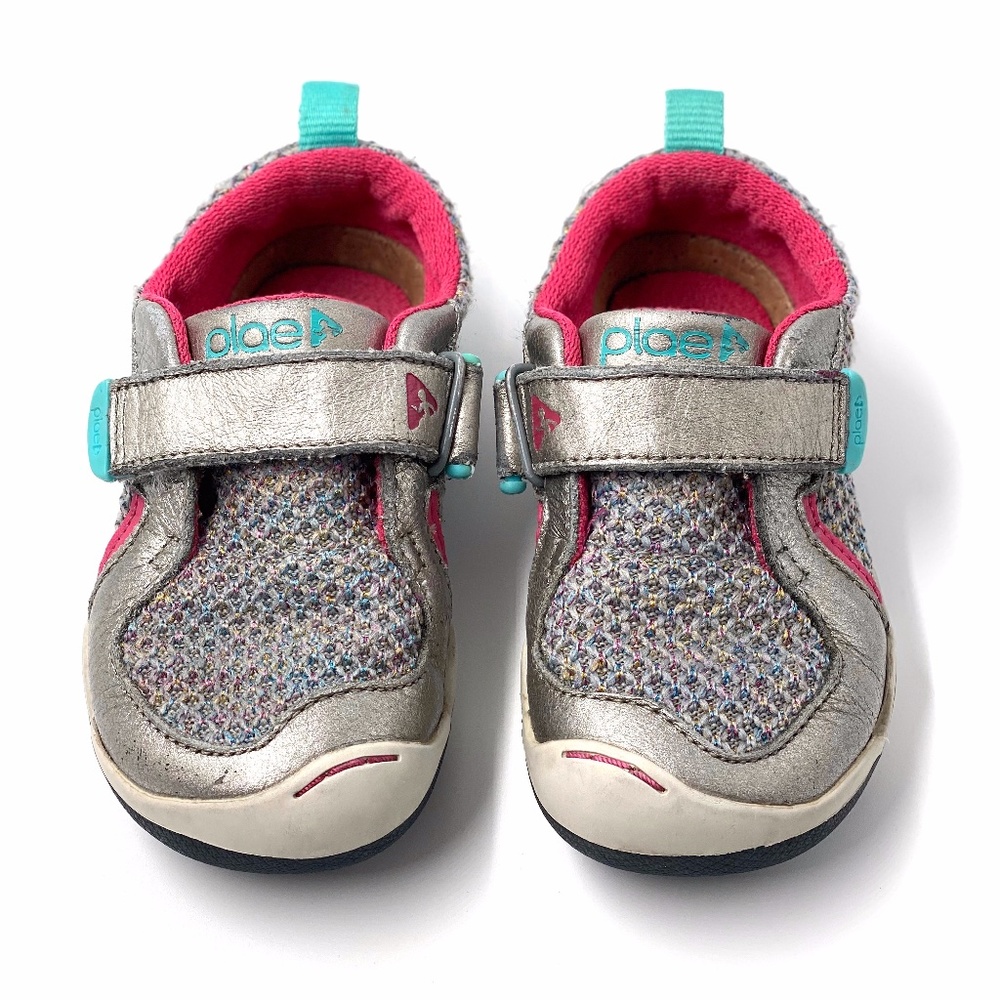 Plae Ty Hematite Sneakers Toddler 7.5 Silver Grey